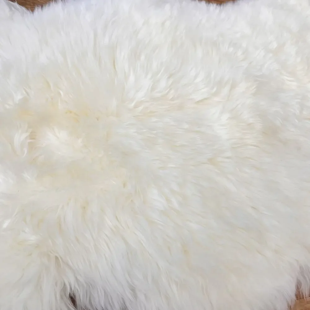Ikea Genuine Sheepskin Throw Rug White 16